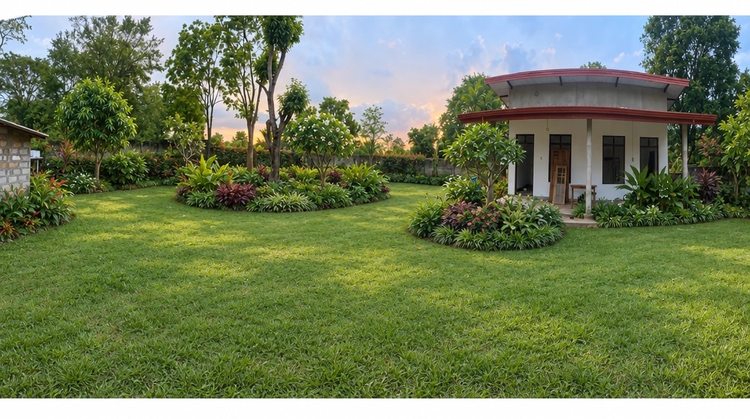 Landscape design in Eco Natural Garden style — Yard by GenRoom AI