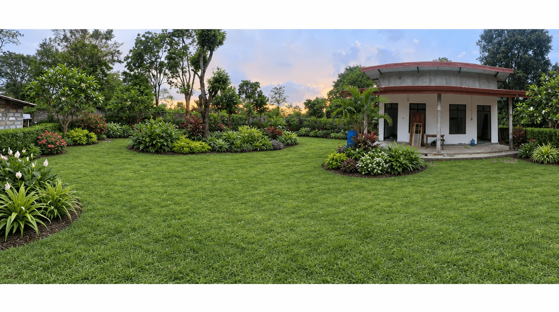Yard design in Classic Garden style — photo by GenRoom AI