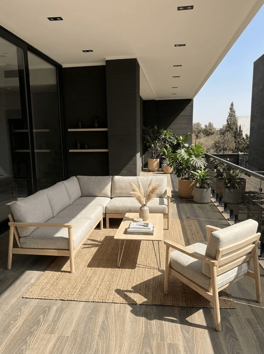 Interior design in Scandinavian style — balcony by GenRoom AI