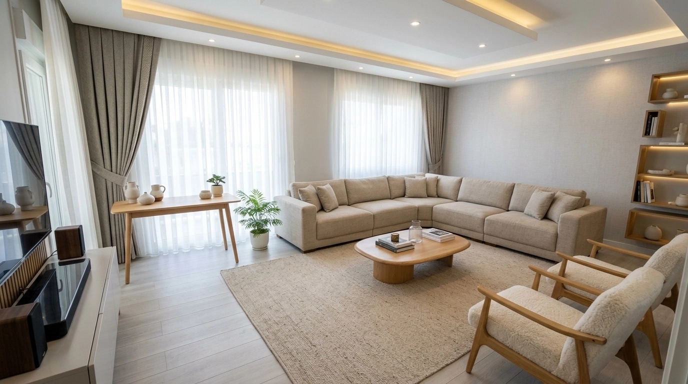 Scandinavian Living Room design — interior photo by GenRoom AI