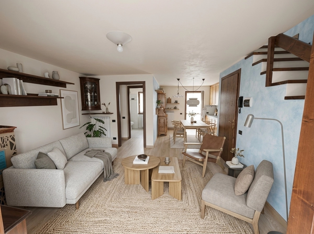 Scandinavian Living Room design — interior photo by GenRoom AI