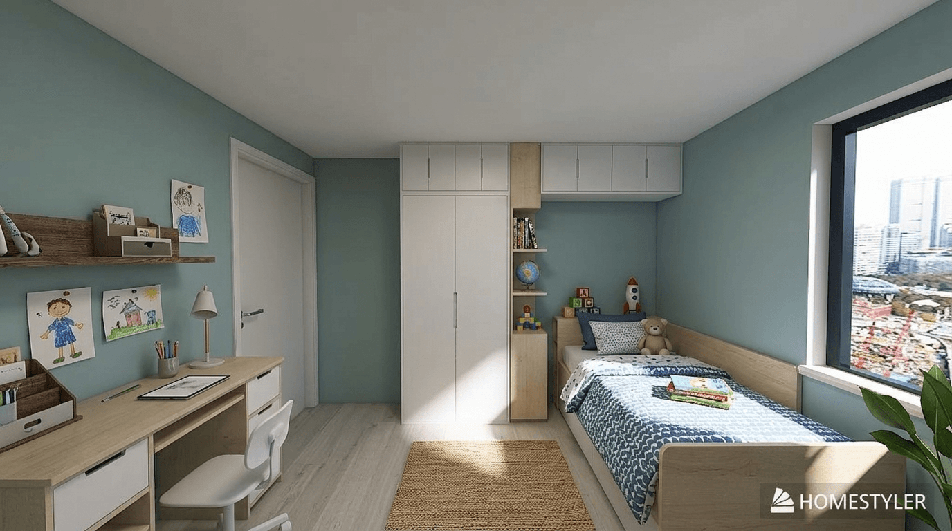 Interior design in Scandinavian style — Living Room by GenRoom AI