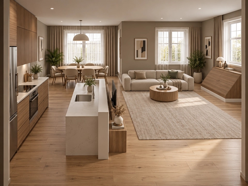 Interior design in Contemporary style — Living Room by GenRoom AI