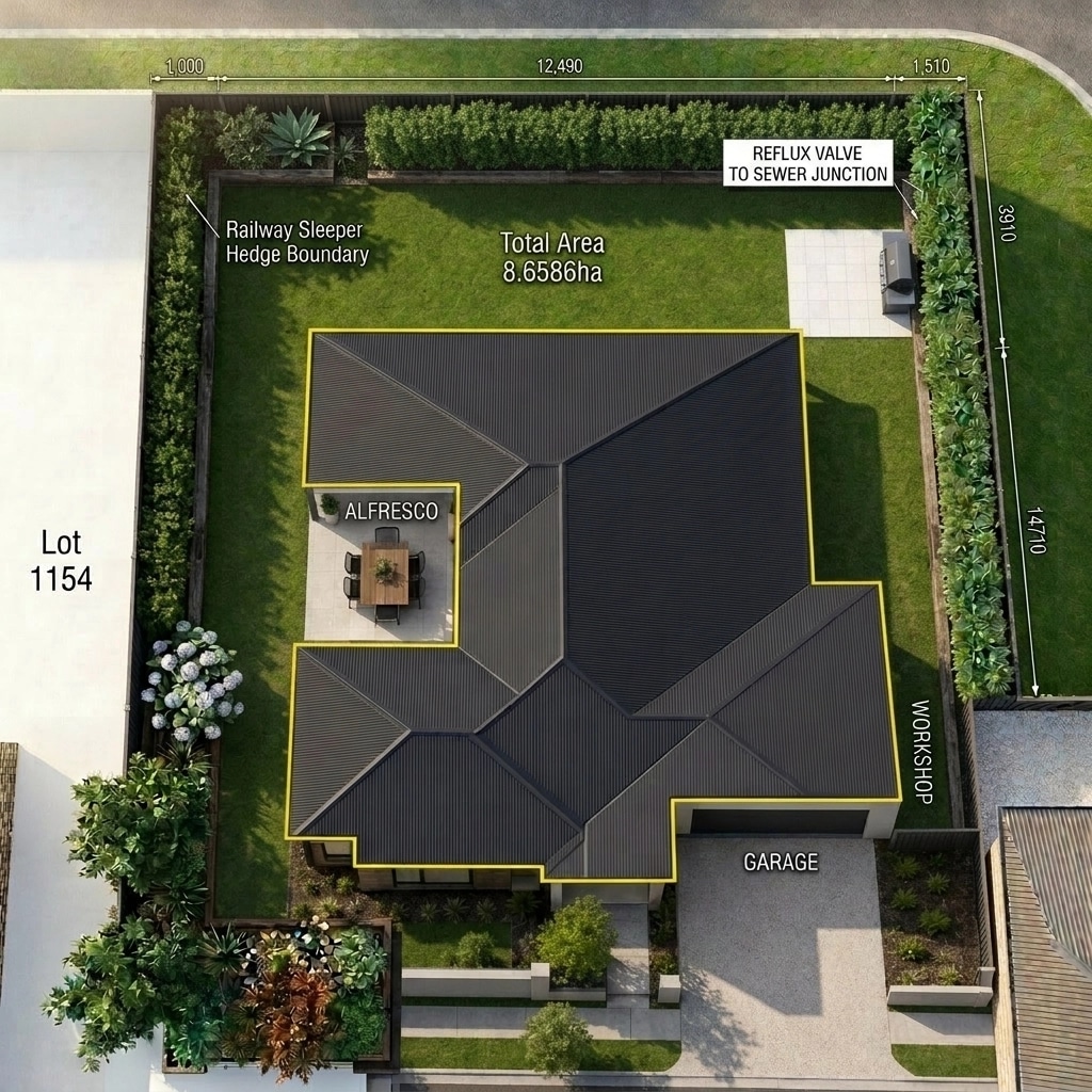 Yard design in no_style style — photo by GenRoom AI