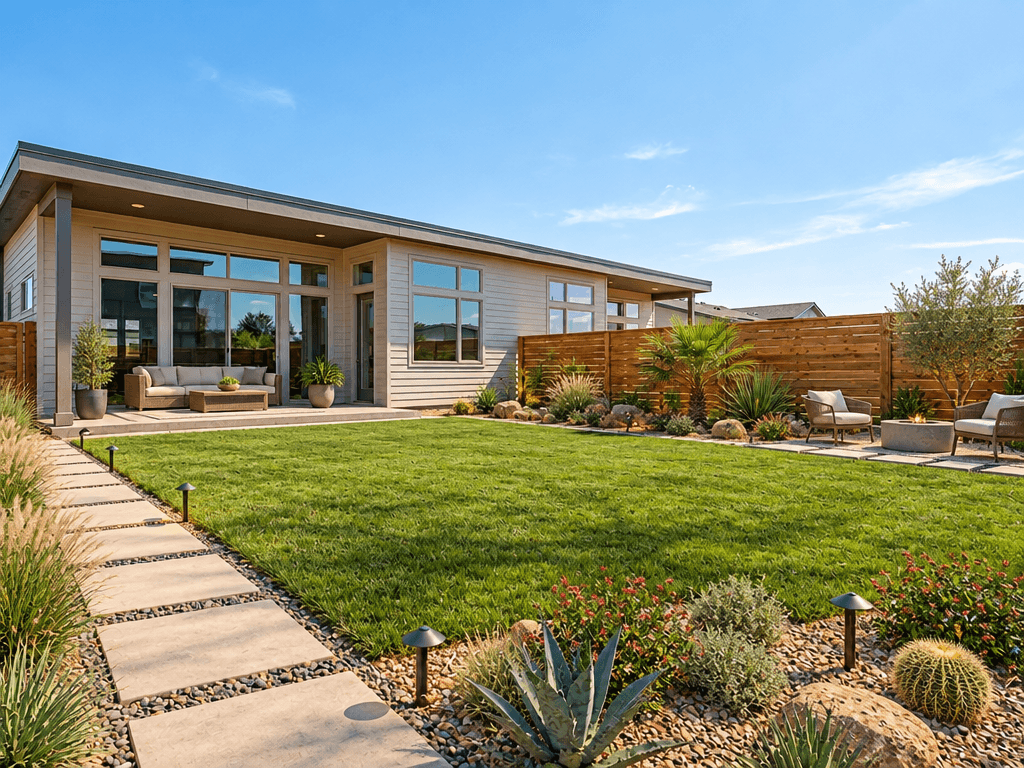 Yard design in no_style style — photo by GenRoom AI