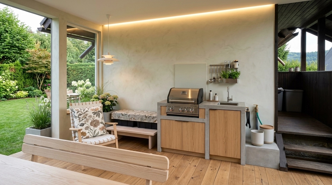 Interiördesign i stilen Scandinavian — terrace av GenRoom AI