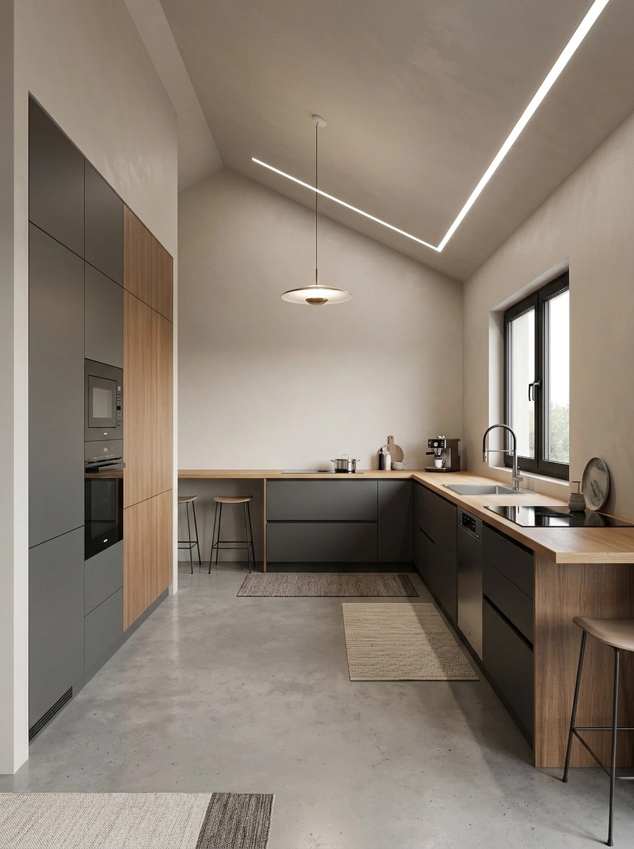 Kitchen interior in Contemporary style — photo by GenRoom AI
