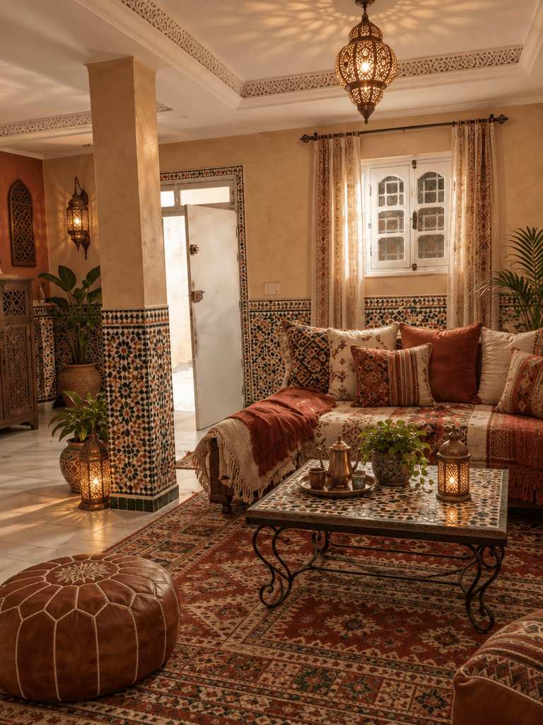 Interior design in Arabian / Moroccan style — Living Room by GenRoom AI
