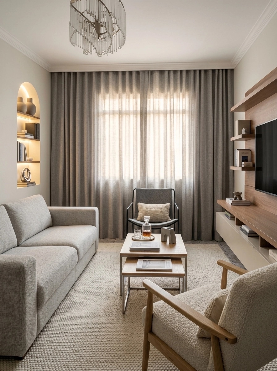 Interior design in Scandinavian style — Living Room by GenRoom AI