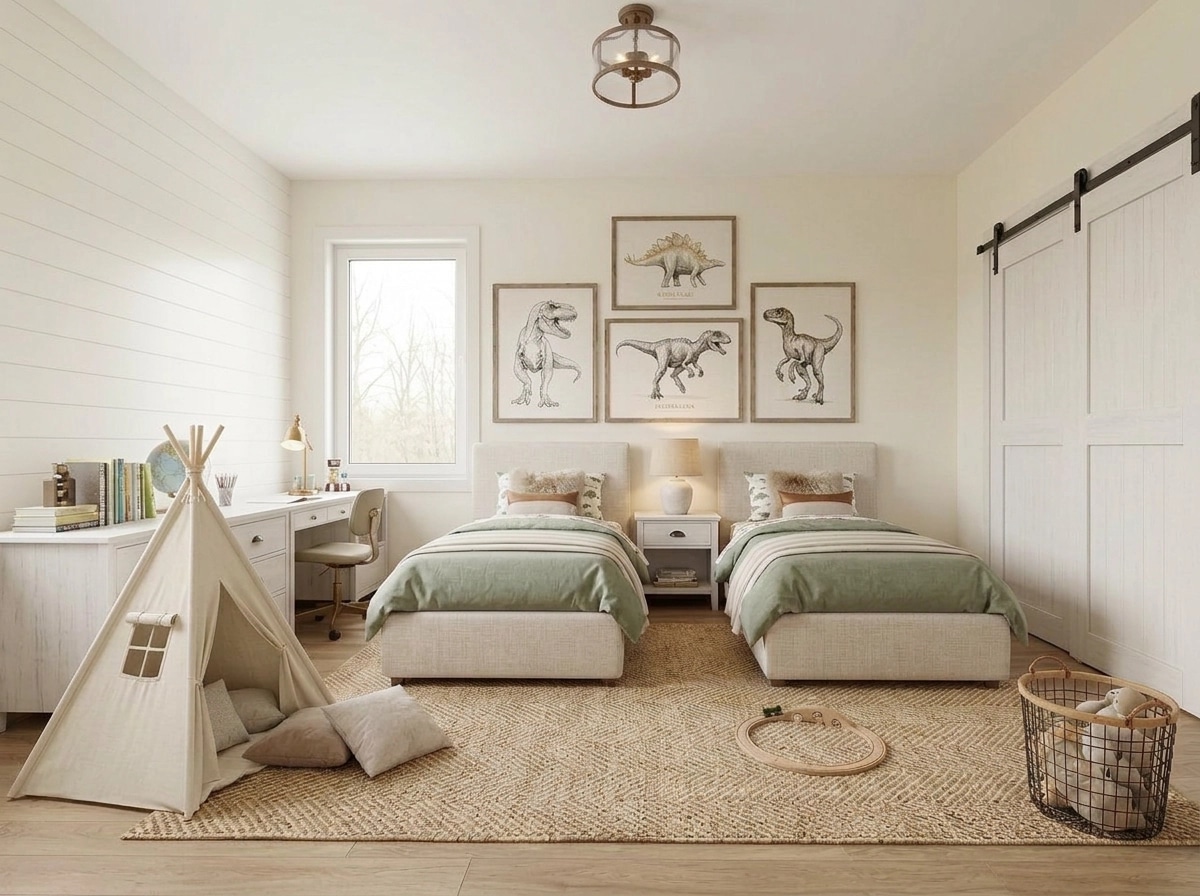 Modern Farmhouse Kids Room design — interior photo by GenRoom AI