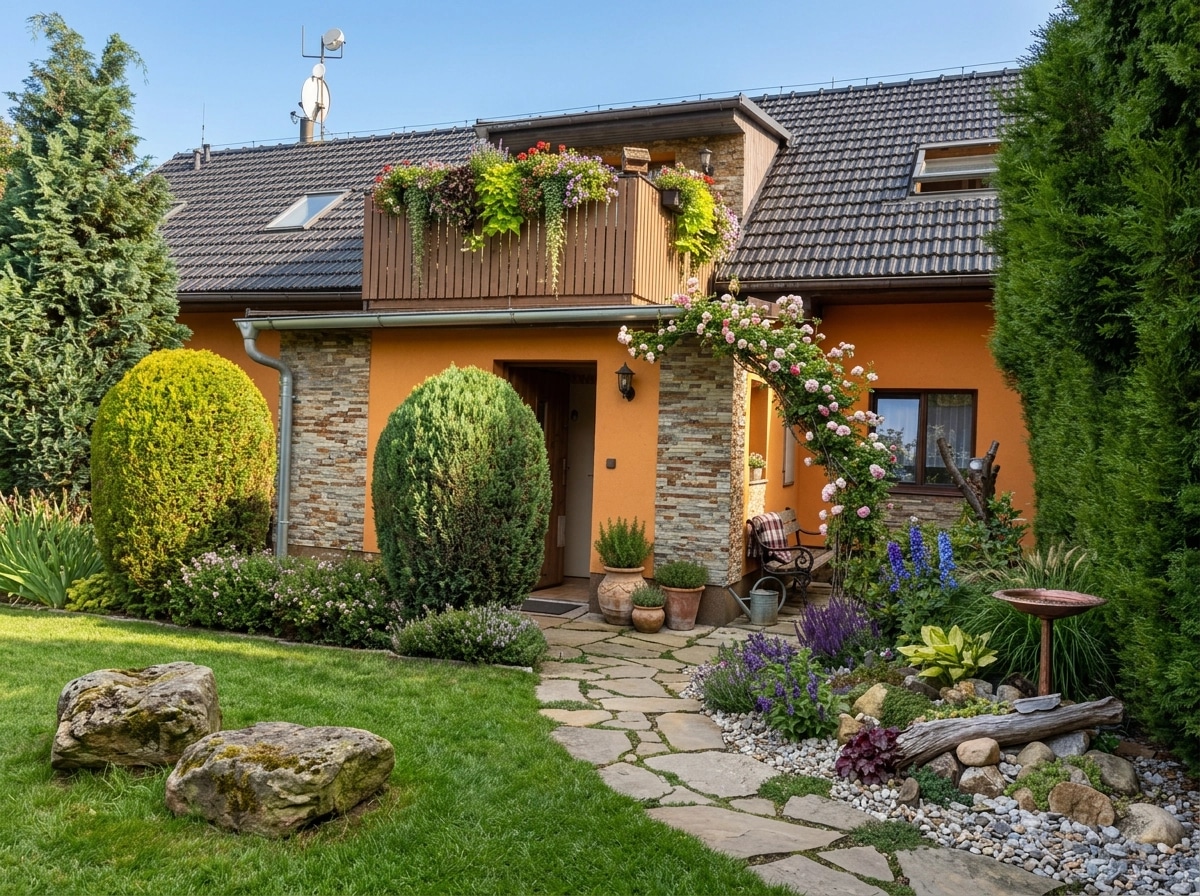 Country Rustic Garden Yard design — yard photo by GenRoom AI