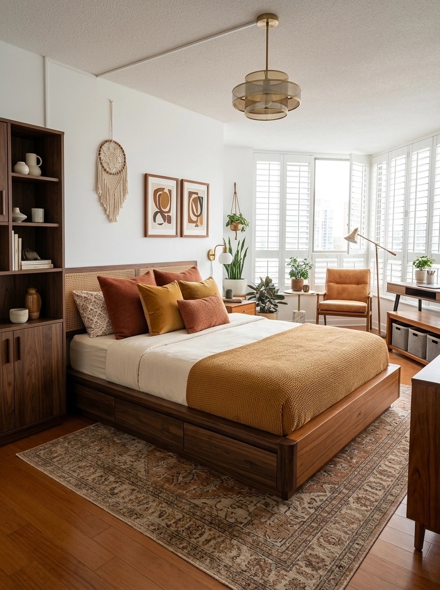 Mid-Century Modern Quarto design — interior photo by GenRoom AI