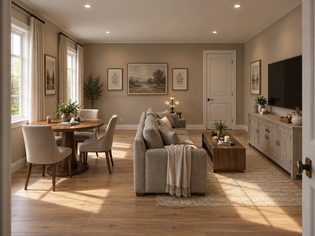 Interior design in Transitional style — Living Room by GenRoom AI
