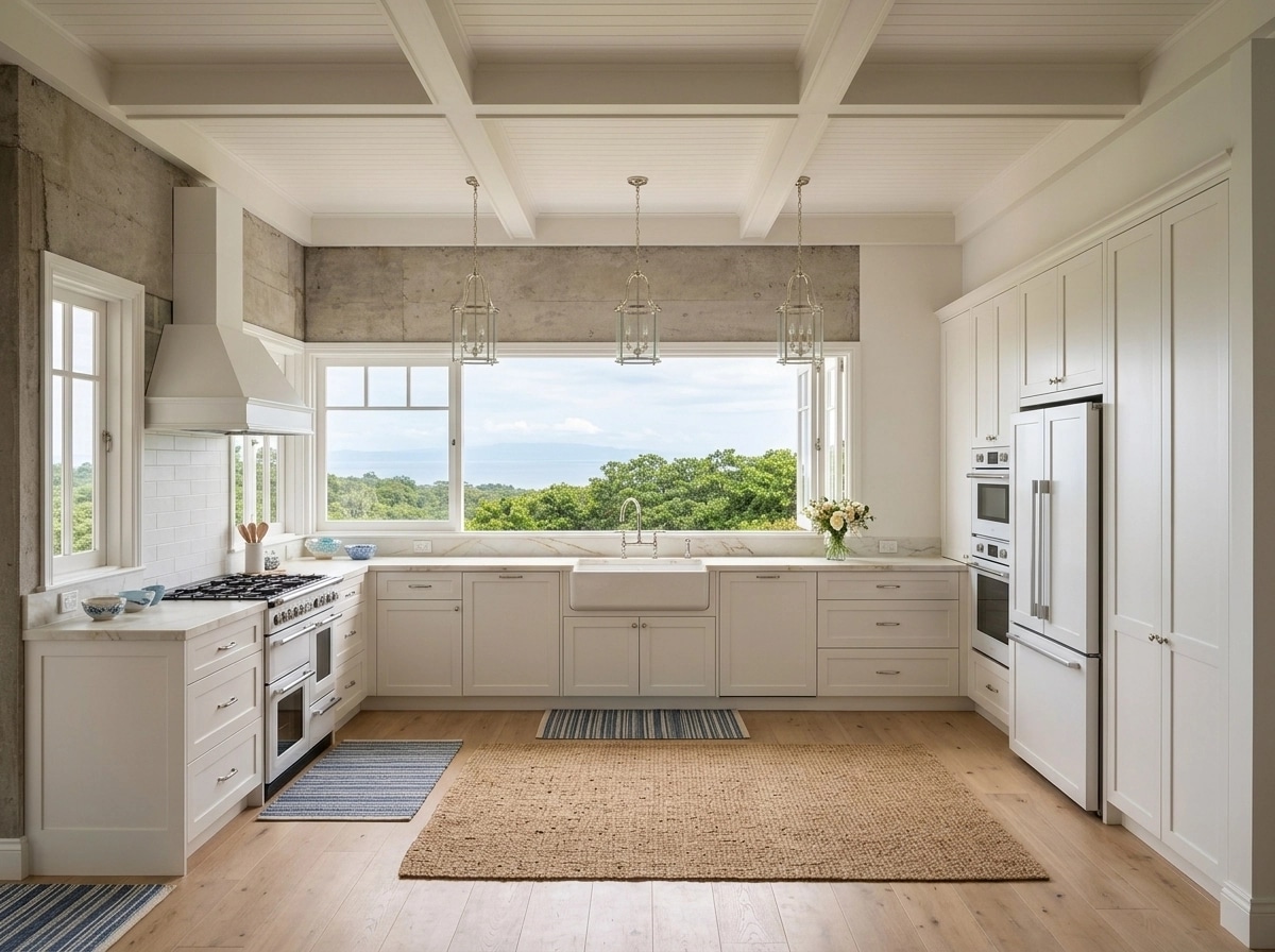 Interior design in Coastal / Hamptons style — Kitchen by GenRoom AI