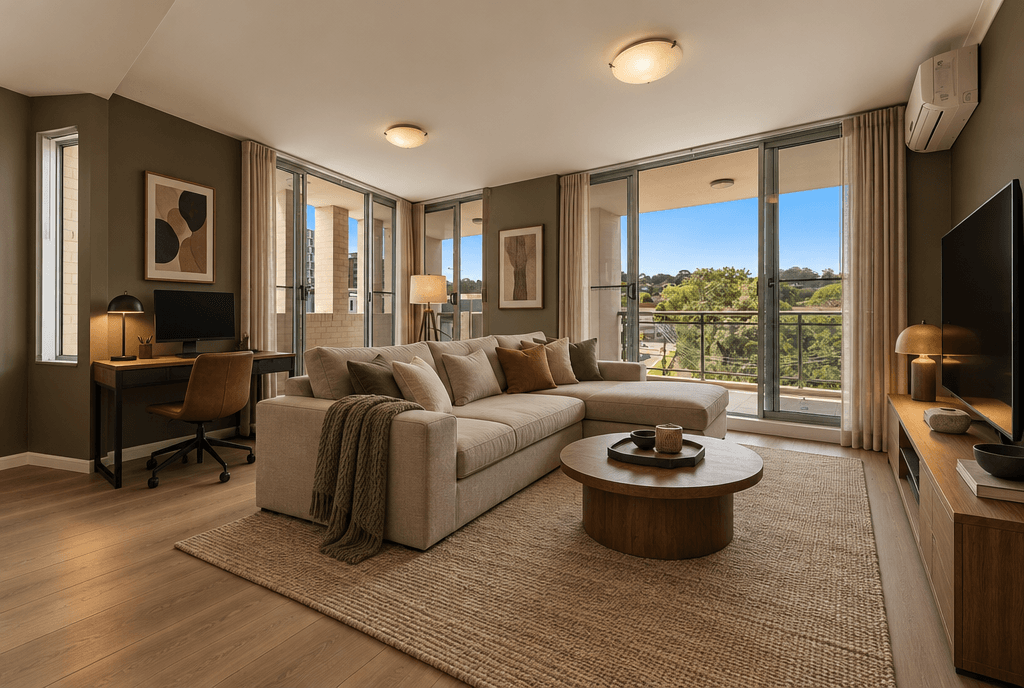 Interior design in Contemporary style — Living Room by GenRoom AI