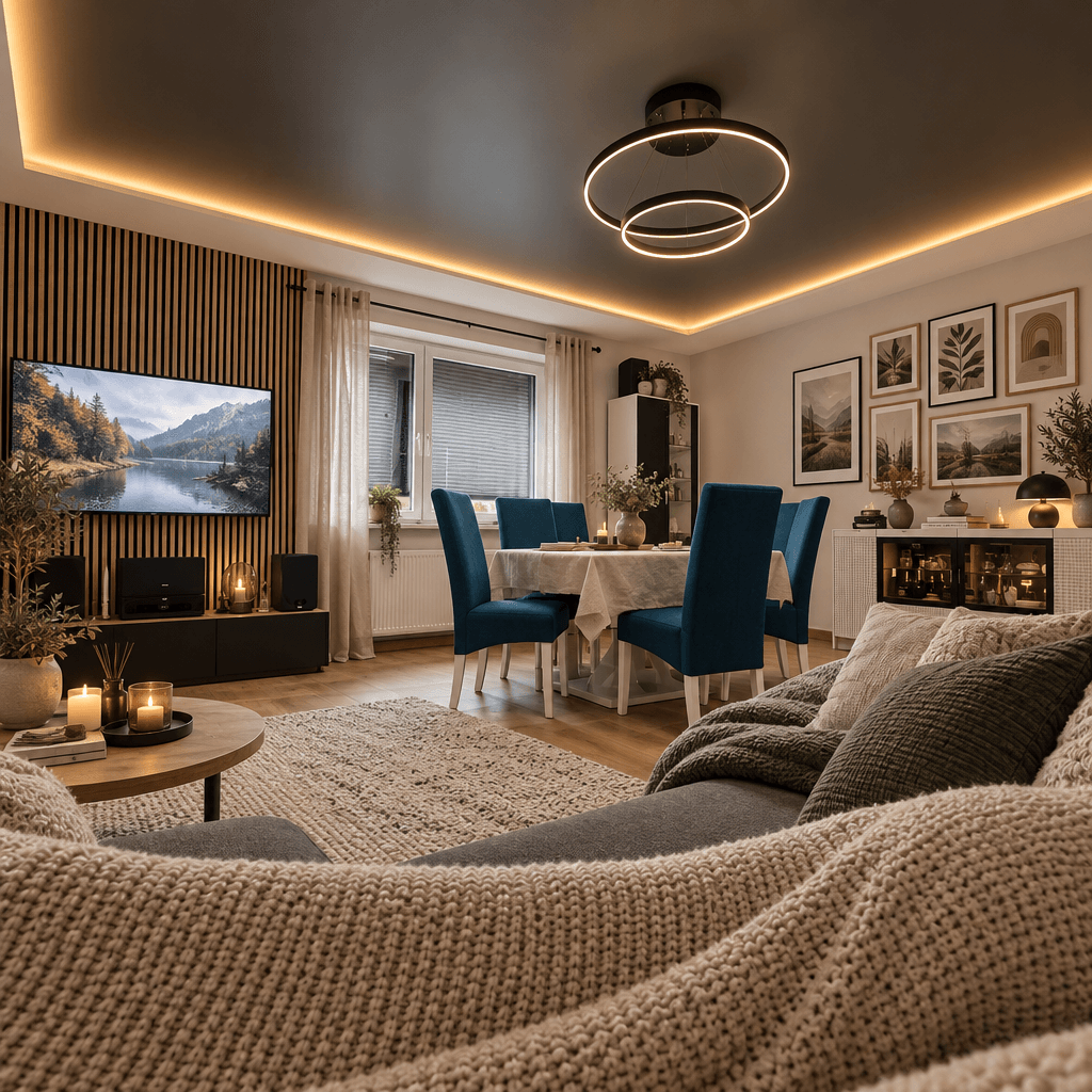 Interior design in Scandinavian style — Living Room by GenRoom AI