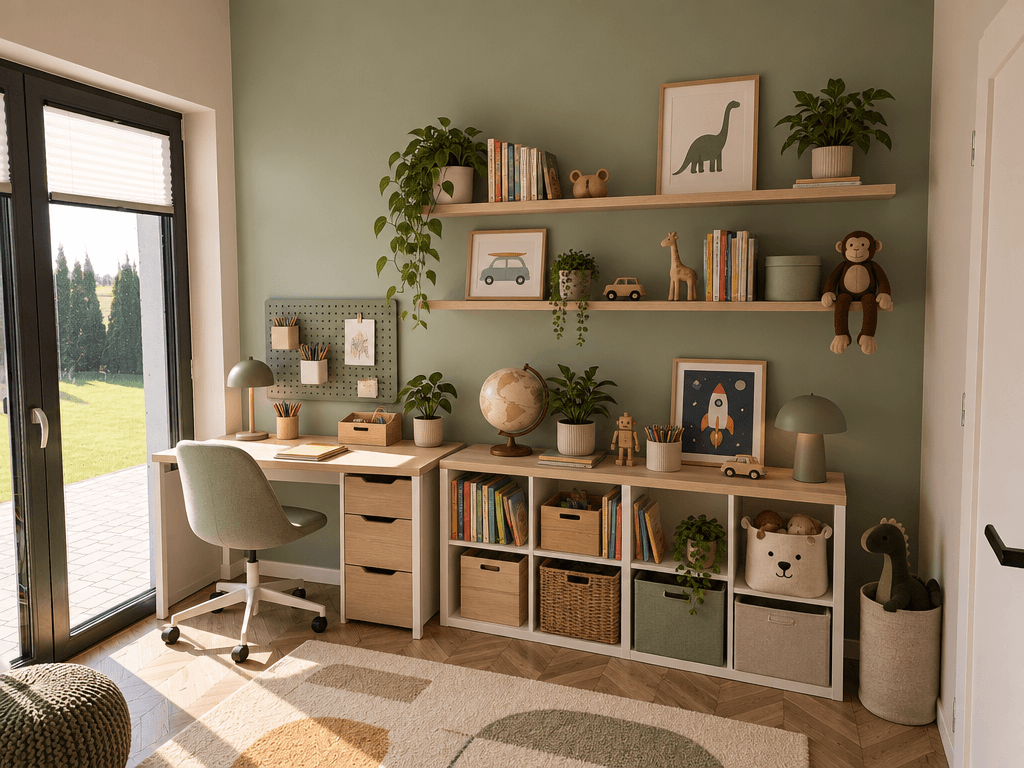 Contemporary Kids Room design — interior photo by GenRoom AI