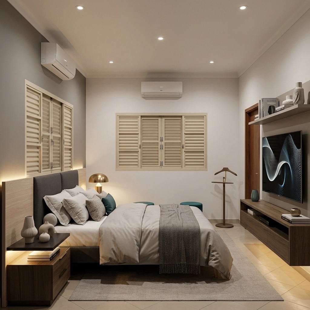 Interior design in Contemporary style — Bedroom by GenRoom AI