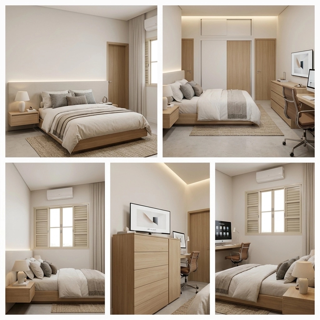 Minimalism Bedroom design — interior photo by GenRoom AI