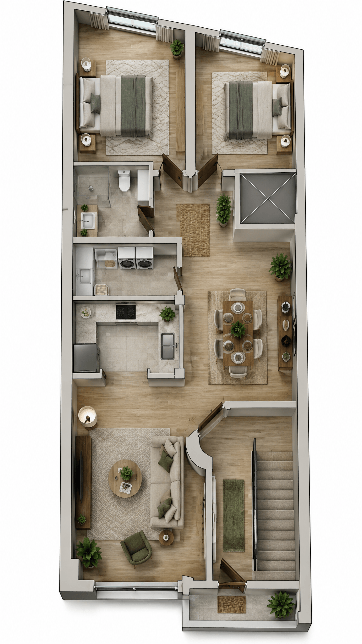 Interior design in Contemporary style — Living Room by GenRoom AI
