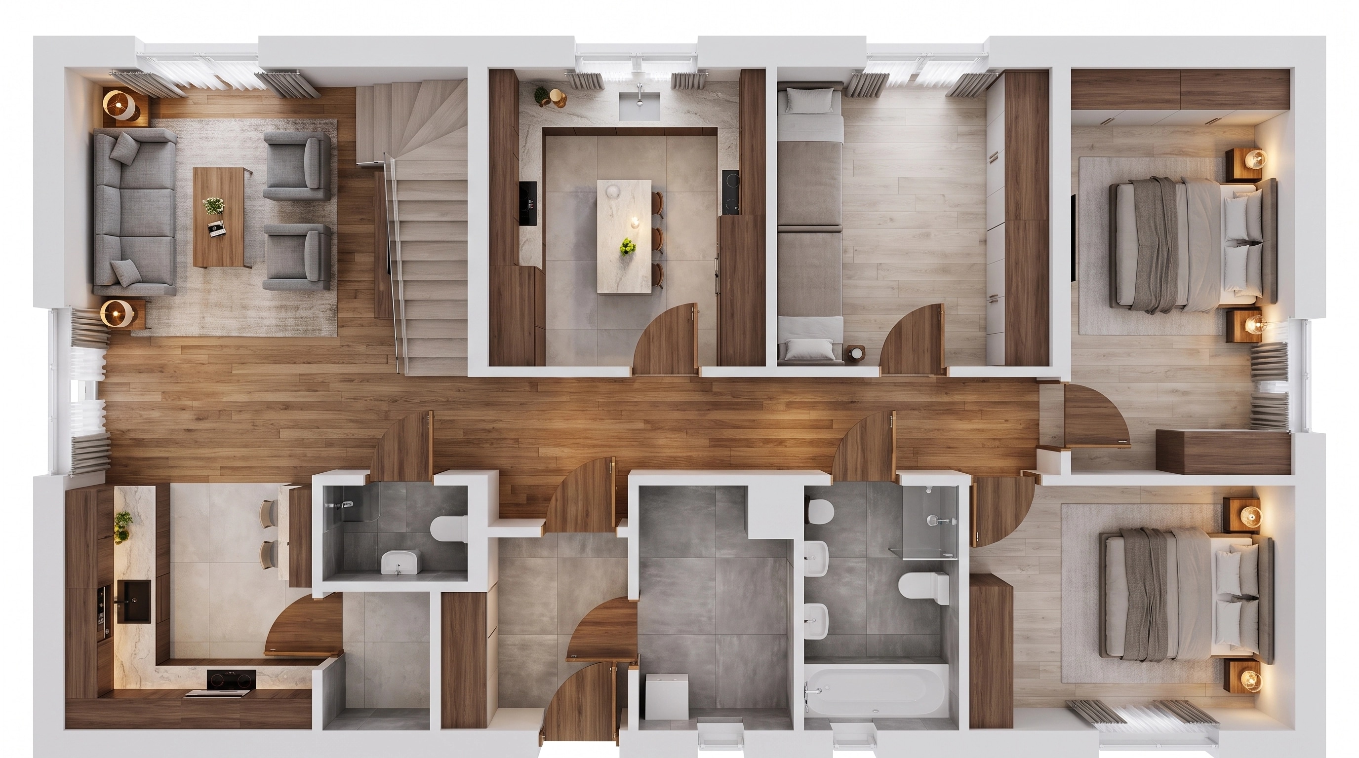 Interior design in Contemporary style — Living Room by GenRoom AI