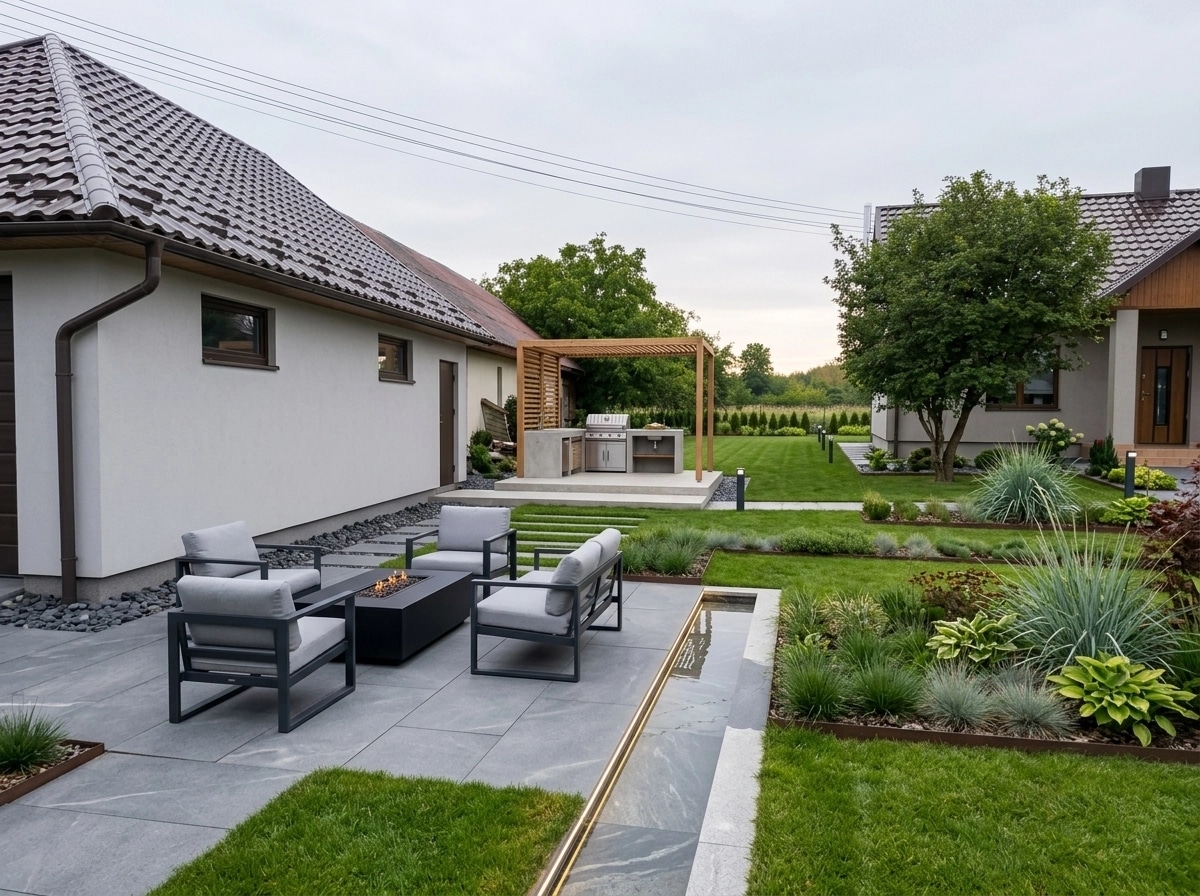 Landscape design in Contemporary Yard style — Yard by GenRoom AI