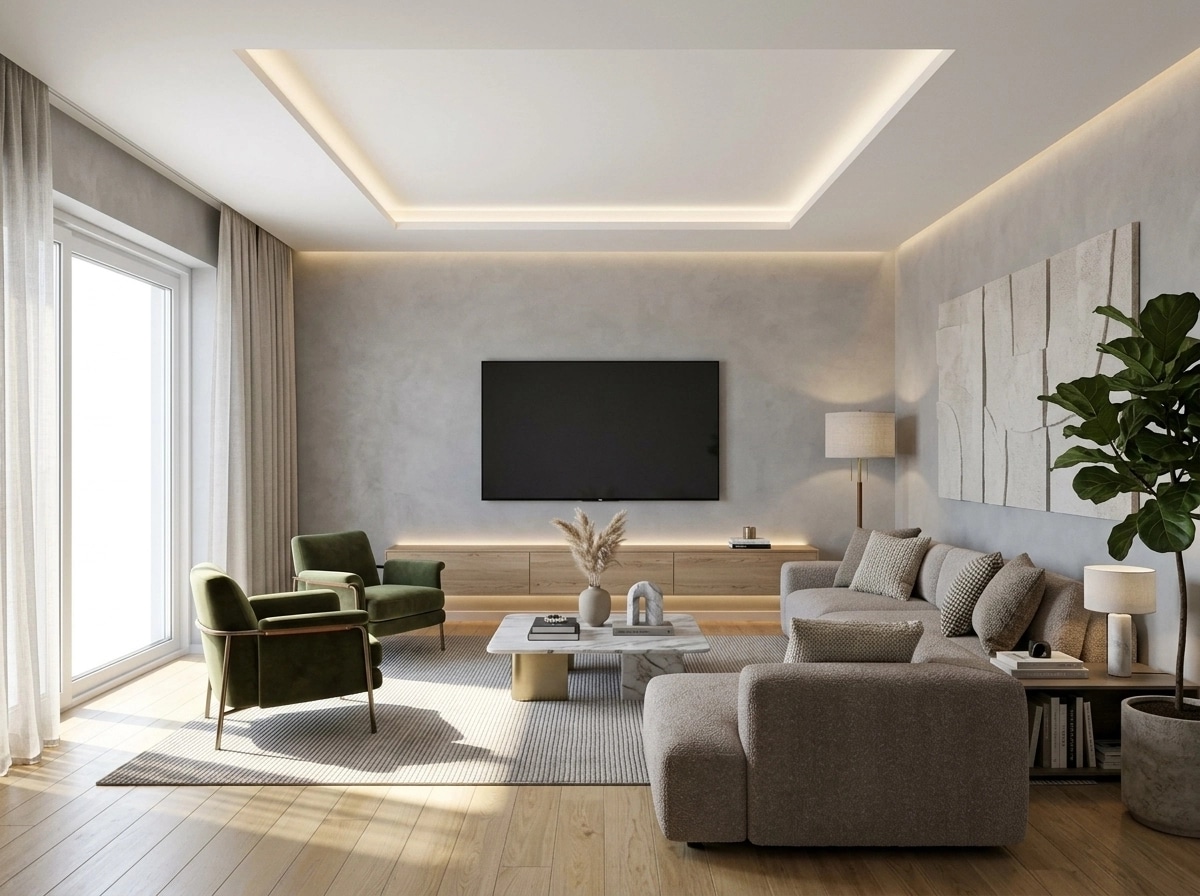 Interior design in Contemporary style — Living Room by GenRoom AI