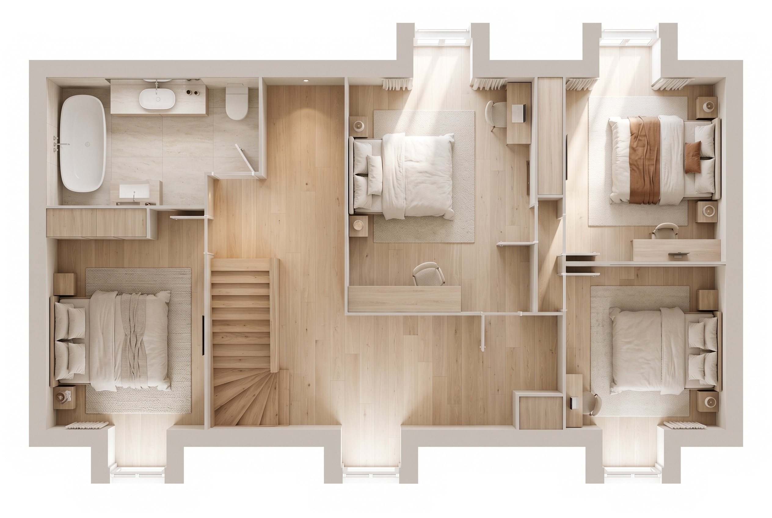 Interior design in Minimalism style — Living Room by GenRoom AI