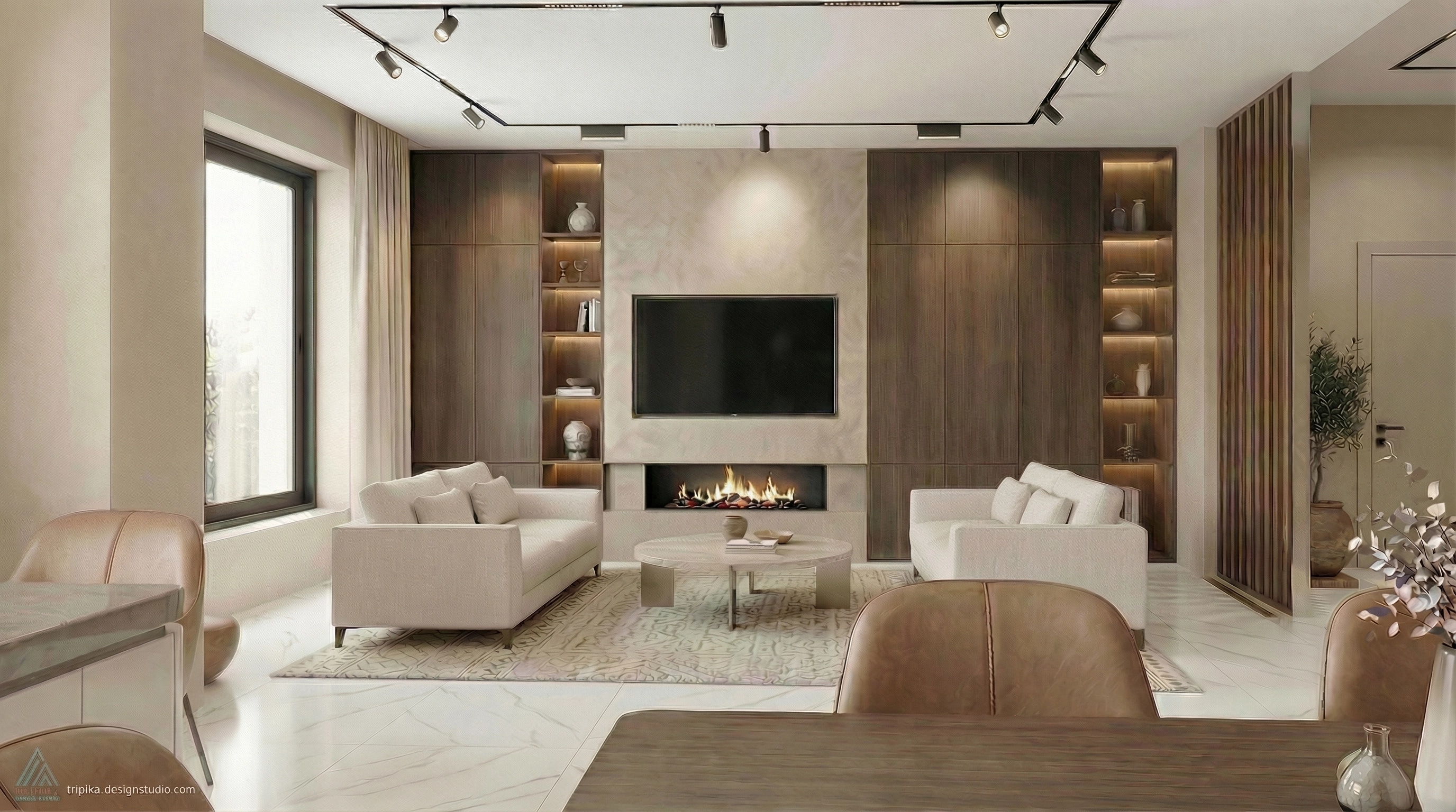 Interior design in Mediterranean style — Living Room by GenRoom AI