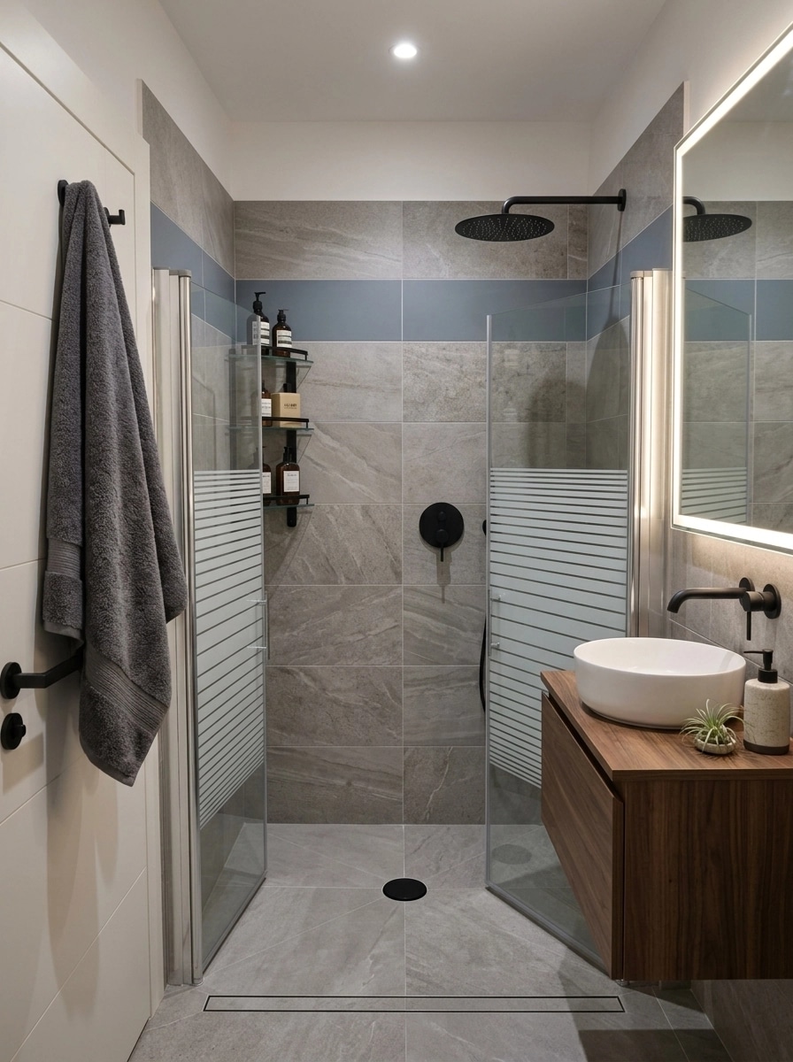 Bathroom interior in Contemporary style — photo by GenRoom AI