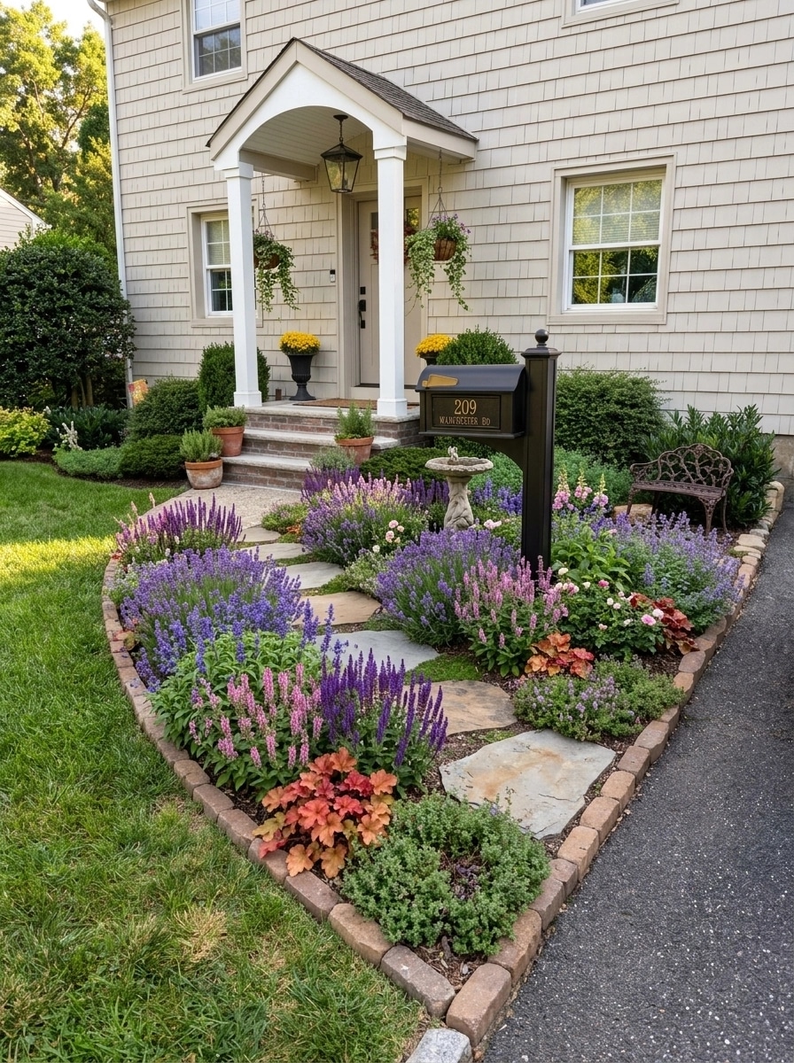 Landscape design in English Cottage Garden style — Yard by GenRoom AI