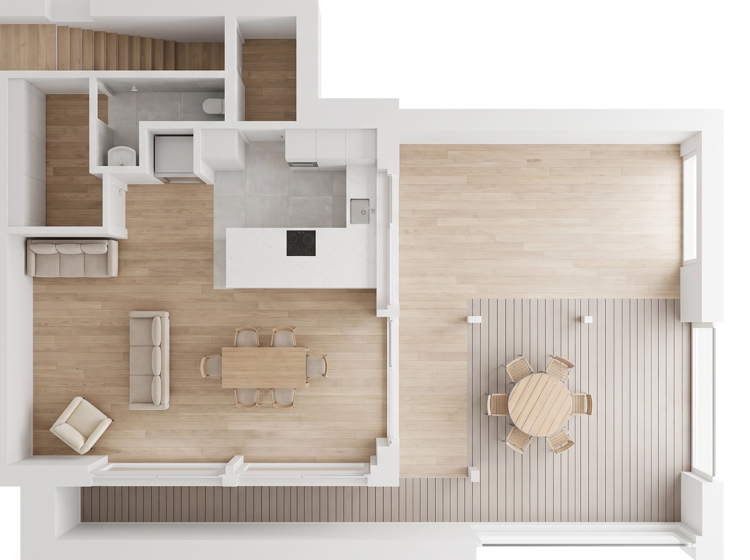 Minimalism Living Room design — interior photo by GenRoom AI