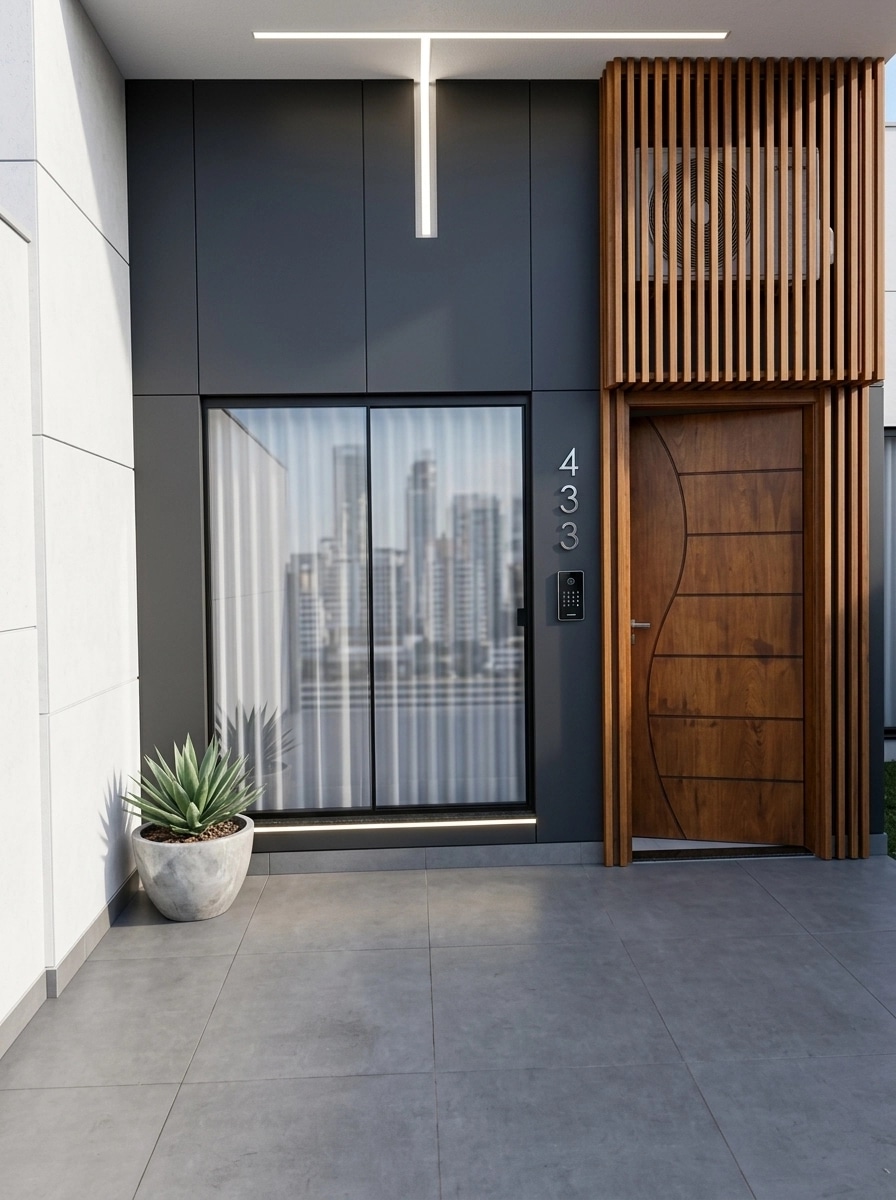 Hi-Tech Facade Façade design — facade photo by GenRoom AI