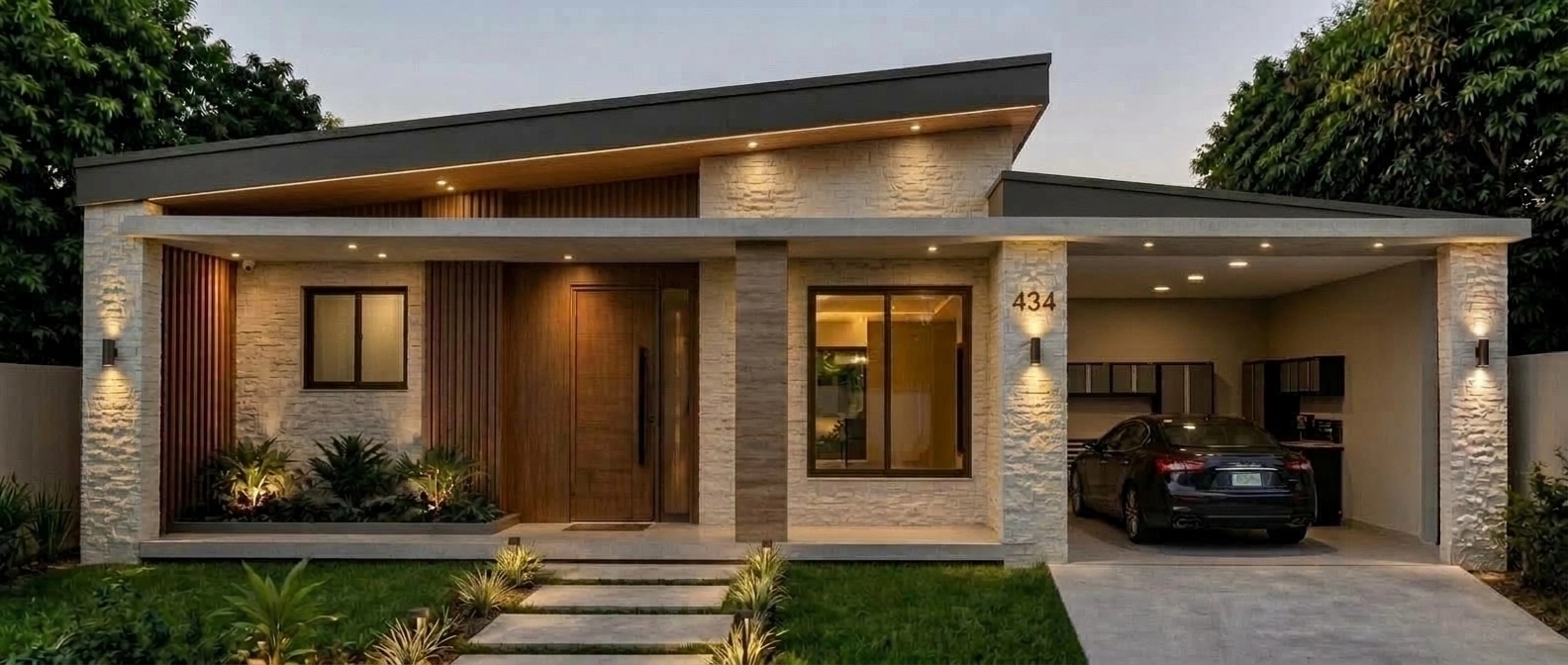 Contemporary Facade Facade design — facade photo by GenRoom AI