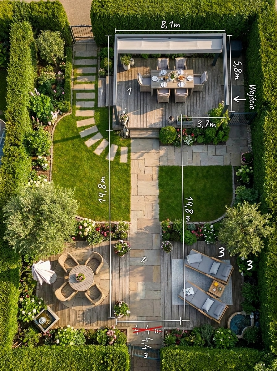 Yard design in no_style style — photo by GenRoom AI