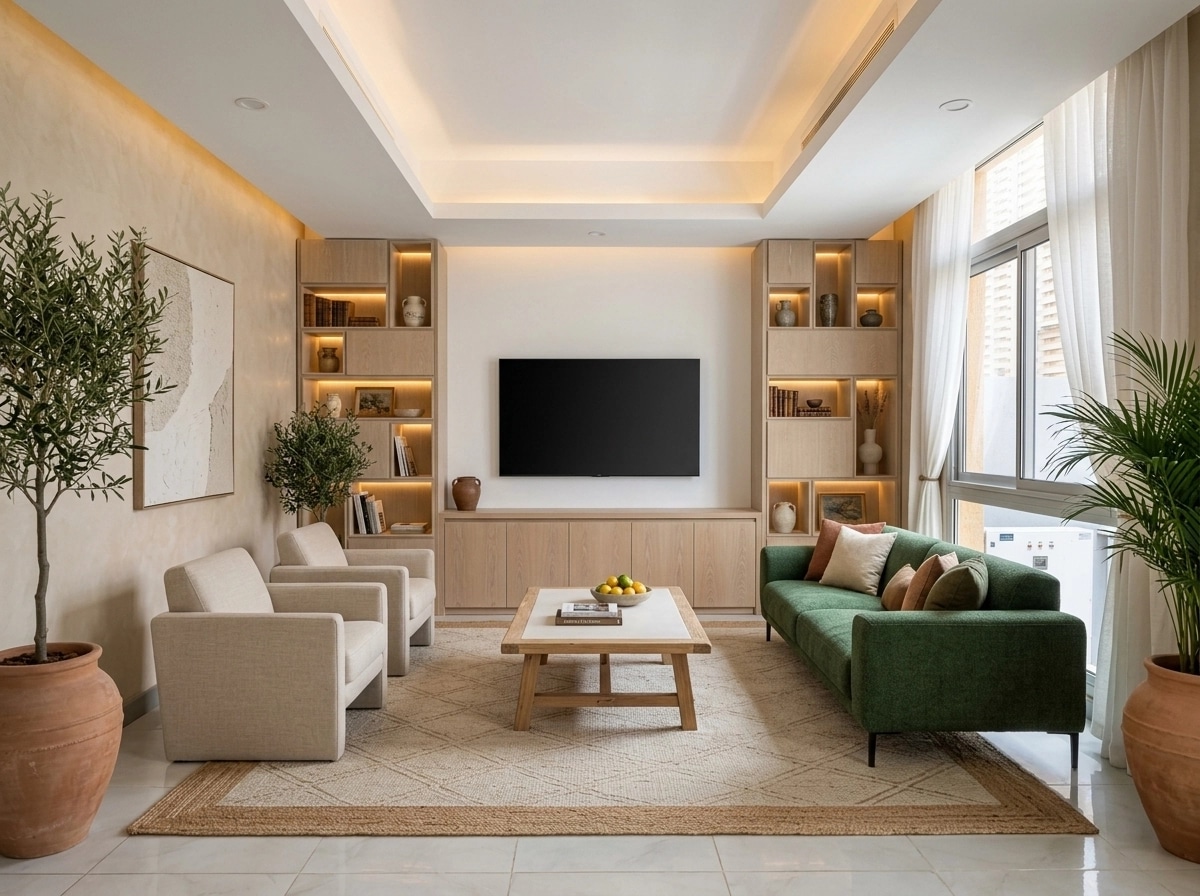 Interior design in Mediterranean style — Living Room by GenRoom AI