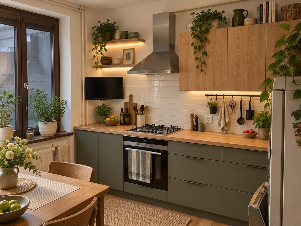 Kitchen interior in Contemporary style — photo by GenRoom AI