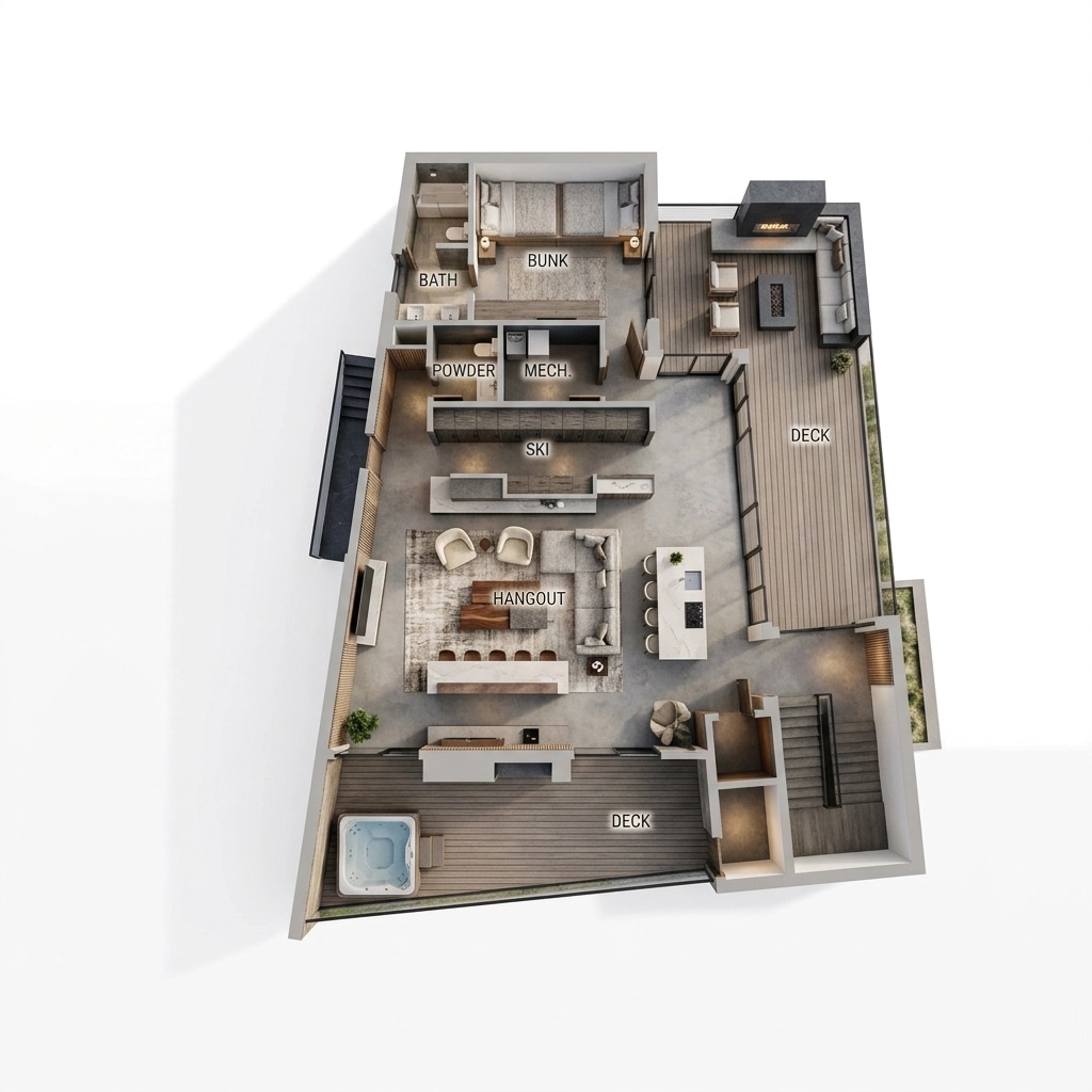 Interior design in Contemporary style — Living Room by GenRoom AI