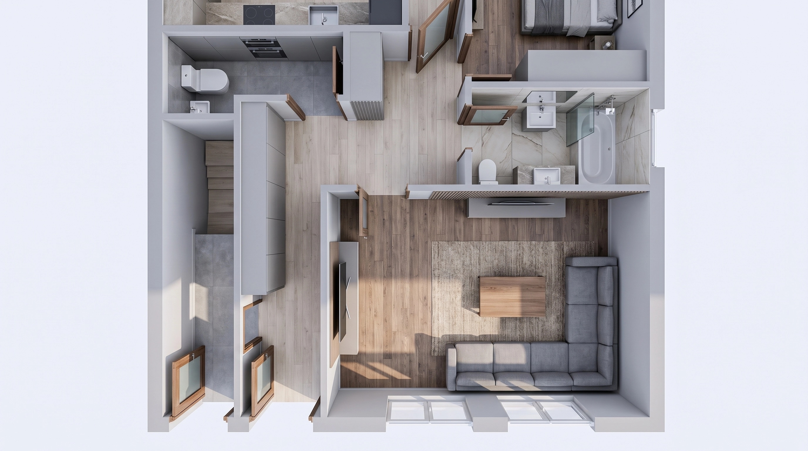 Interior design in Contemporary style — Living Room by GenRoom AI