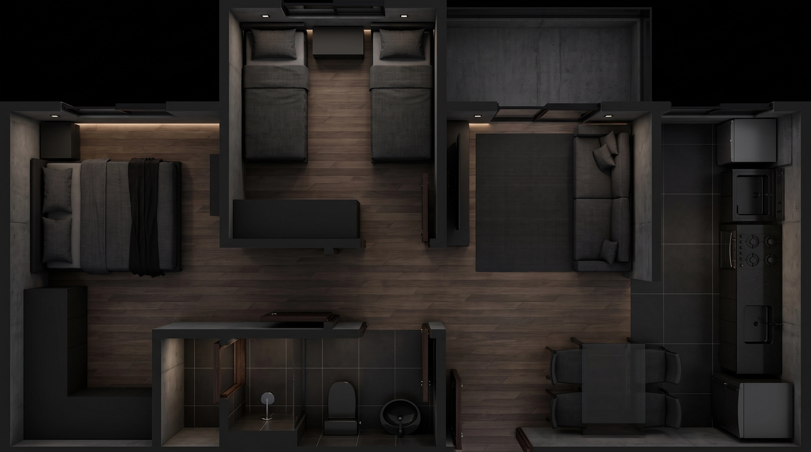 Minimalism Living Room design — interior photo by GenRoom AI