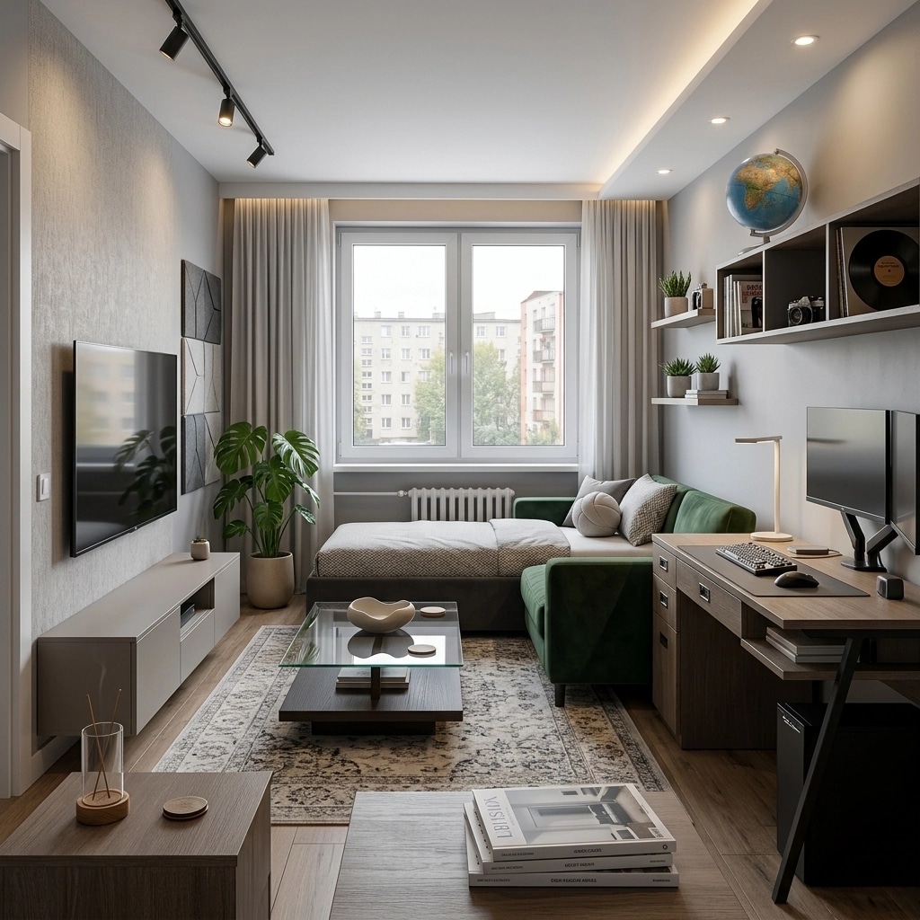 Interior design in Contemporary style — Living Room by GenRoom AI
