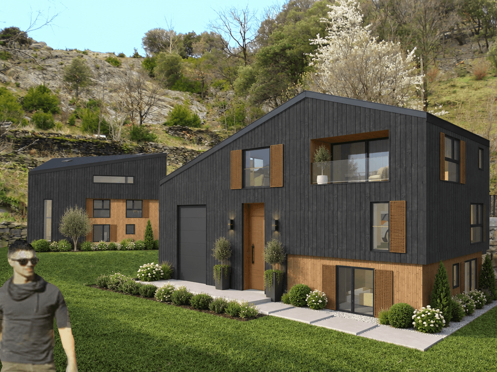 Gevelontwerp in Contemporary Facade-stijl — Gevel door GenRoom AI