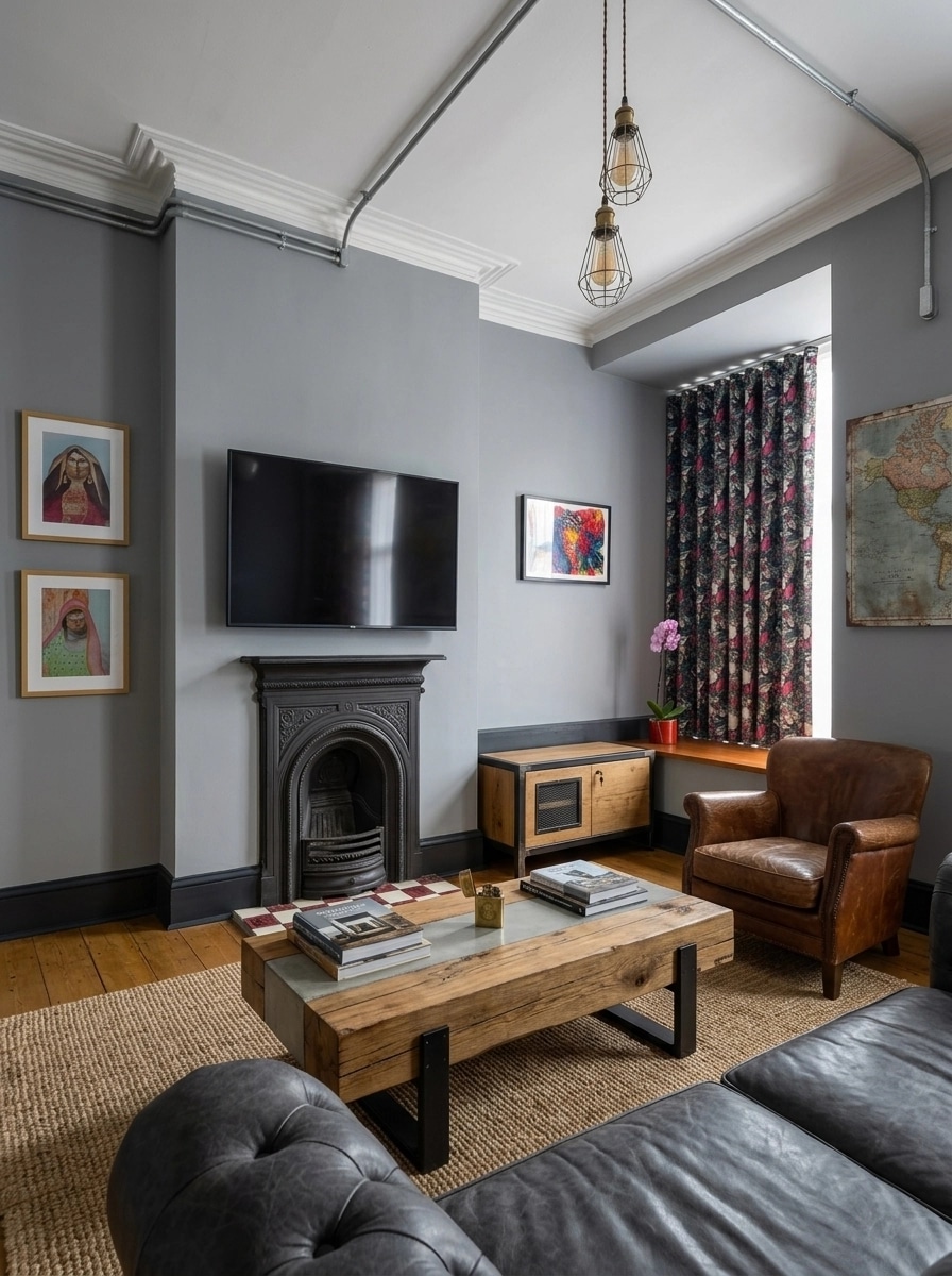 Interior design in Loft / Industrial style — Living Room by GenRoom AI