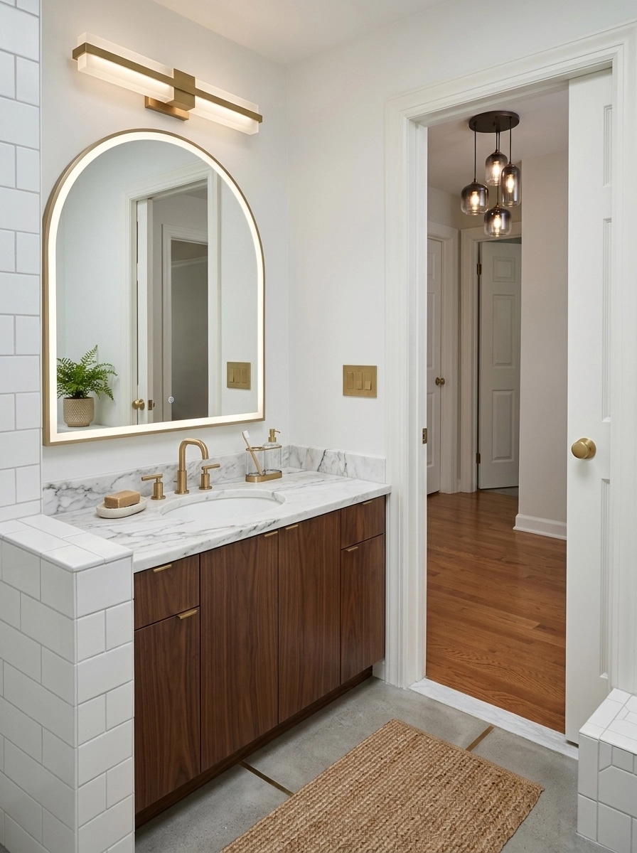 Contemporary Bathroom design — interior photo by GenRoom AI
