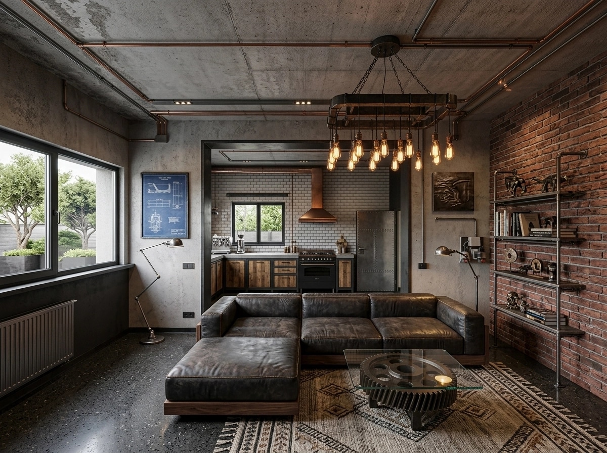 Interior design in Loft / Industrial style — other by GenRoom AI