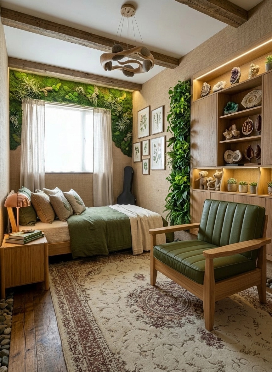 Biophilic Chambre design — interior photo by GenRoom AI
