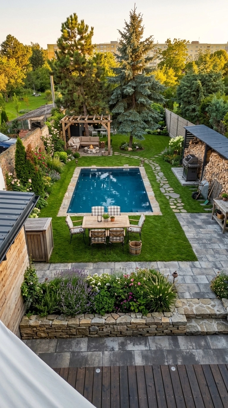 Country Rustic Garden Yard design — yard photo by GenRoom AI