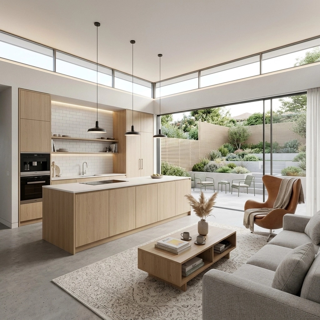 Interior design in Scandinavian style — Living Room by GenRoom AI