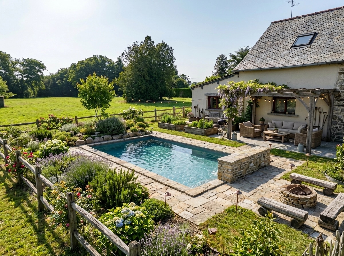 Landscape design in Contemporary Yard style — Yard by GenRoom AI
