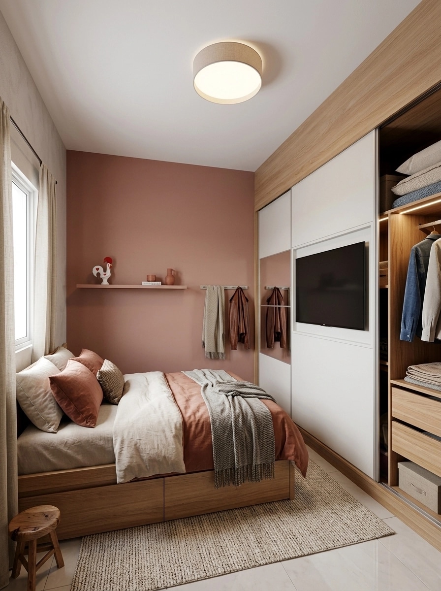 Interiördesign i stilen Portuguese Modern — Sovrum av GenRoom AI